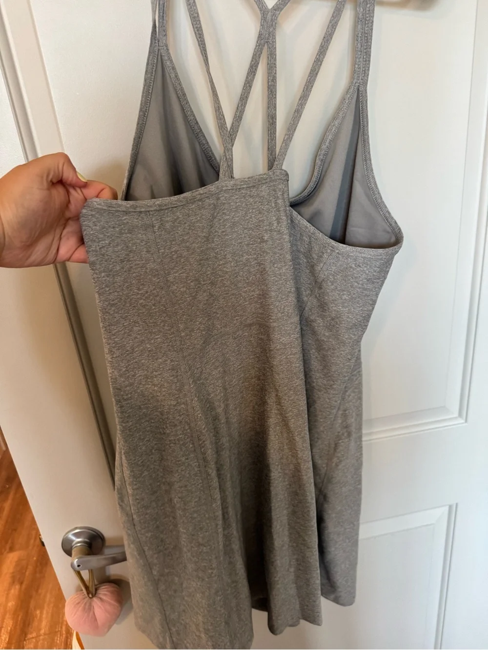 Old Navy Gray Sleeveless Skater Athletic Dress
